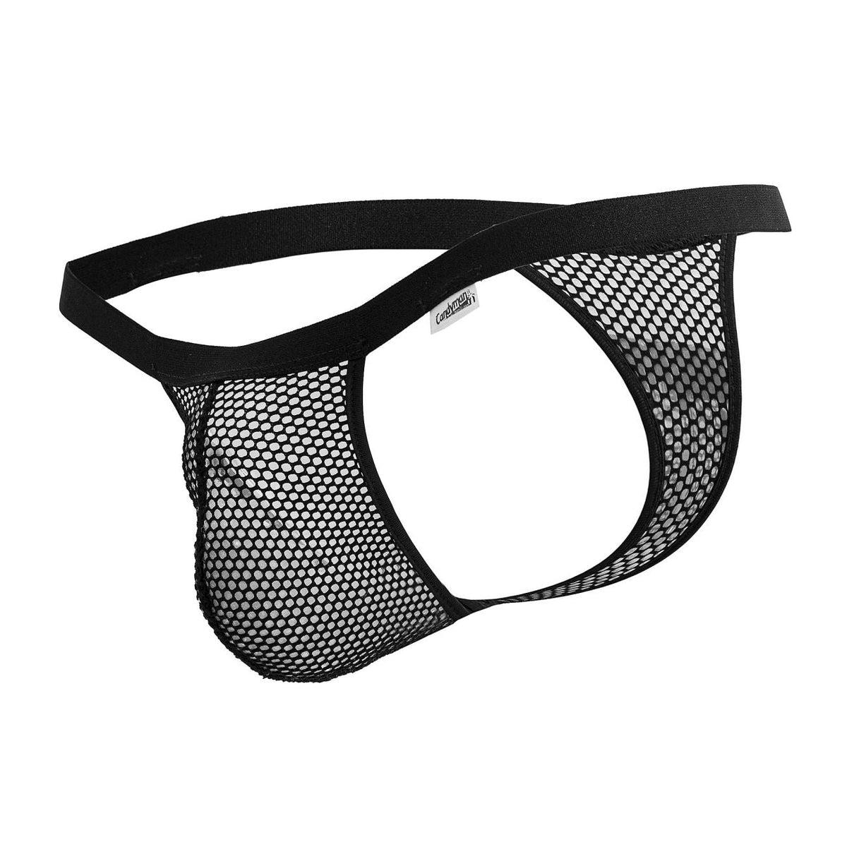 CandyMan Men's Underwear 99801 Mesh Thongs Color Black