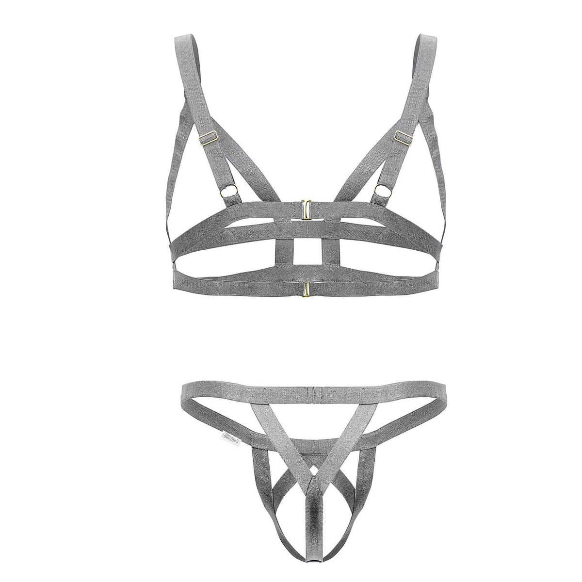 CandyMan Men's Underwear 99822 Two Piece Outfit Color Gray
