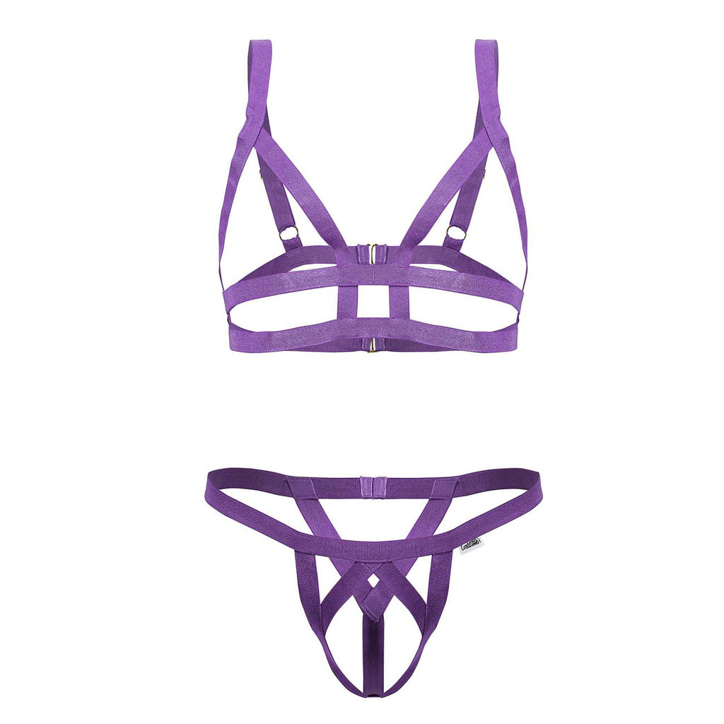 CandyMan Men's Underwear 99822 Two Piece Outfit Color Violet