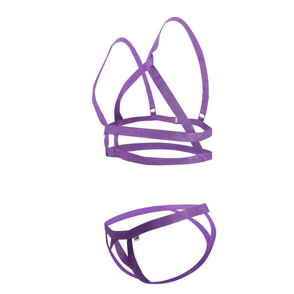 CandyMan Men's Underwear 99822 Two Piece Outfit Color Violet