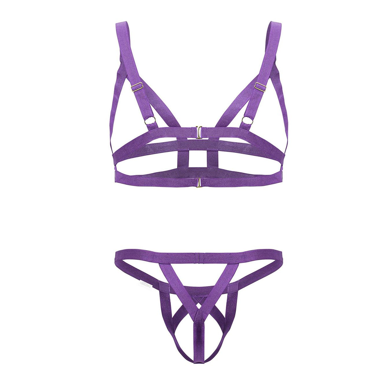 CandyMan Men's Underwear 99822 Two Piece Outfit Color Violet