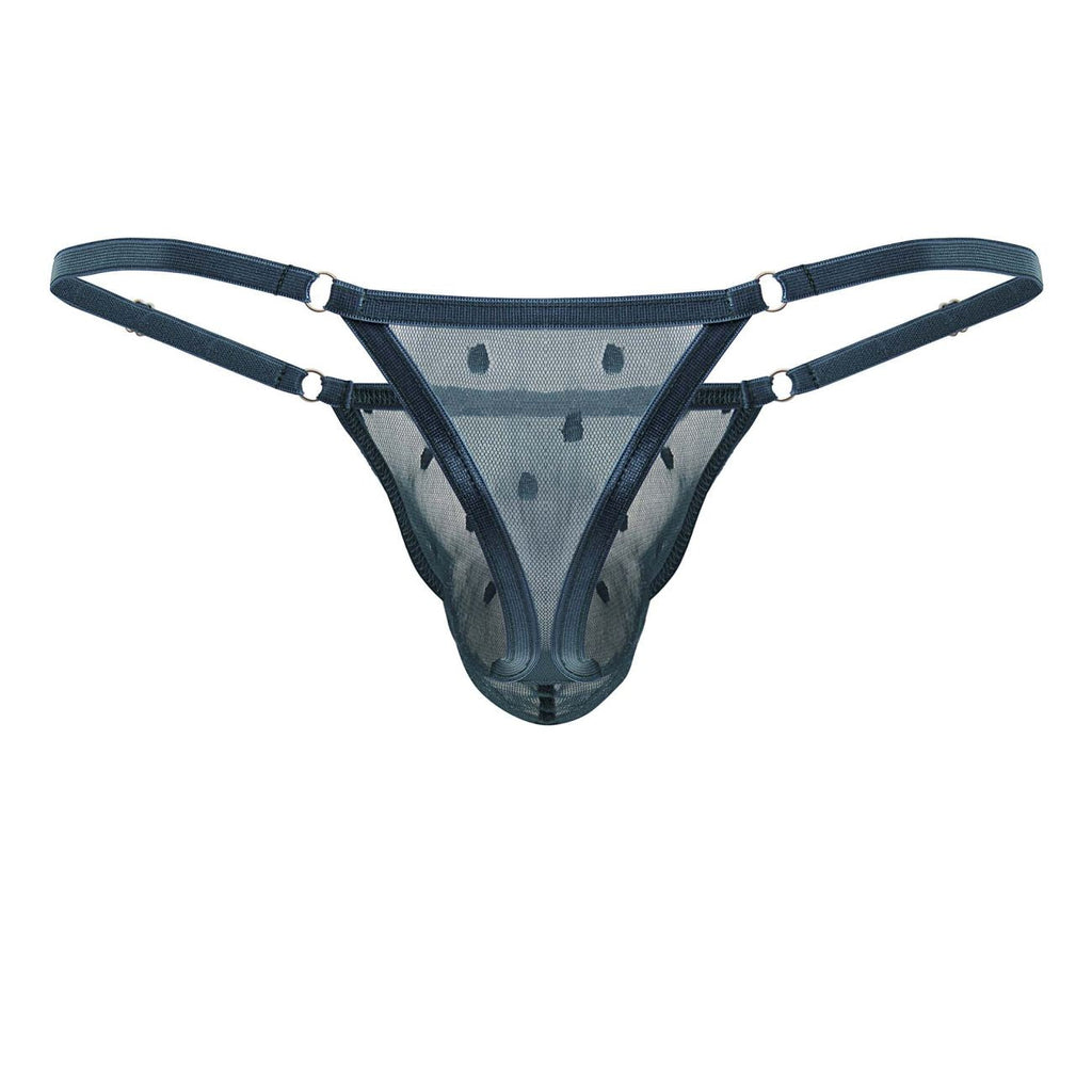 CandyMan Men's Underwear 99824 Mesh Thongs Color Green