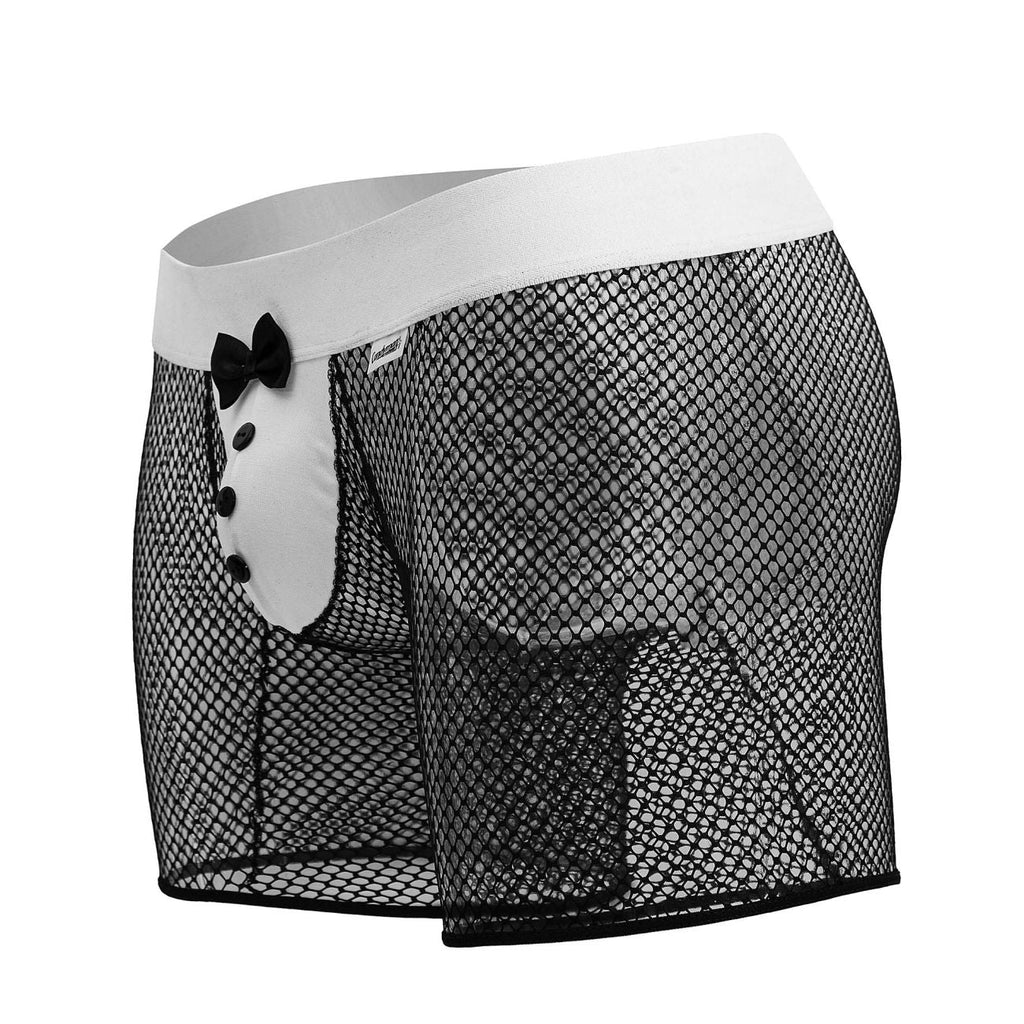 CandyMan Men's Underwear 99834 Tuxedo Trunks Color Black