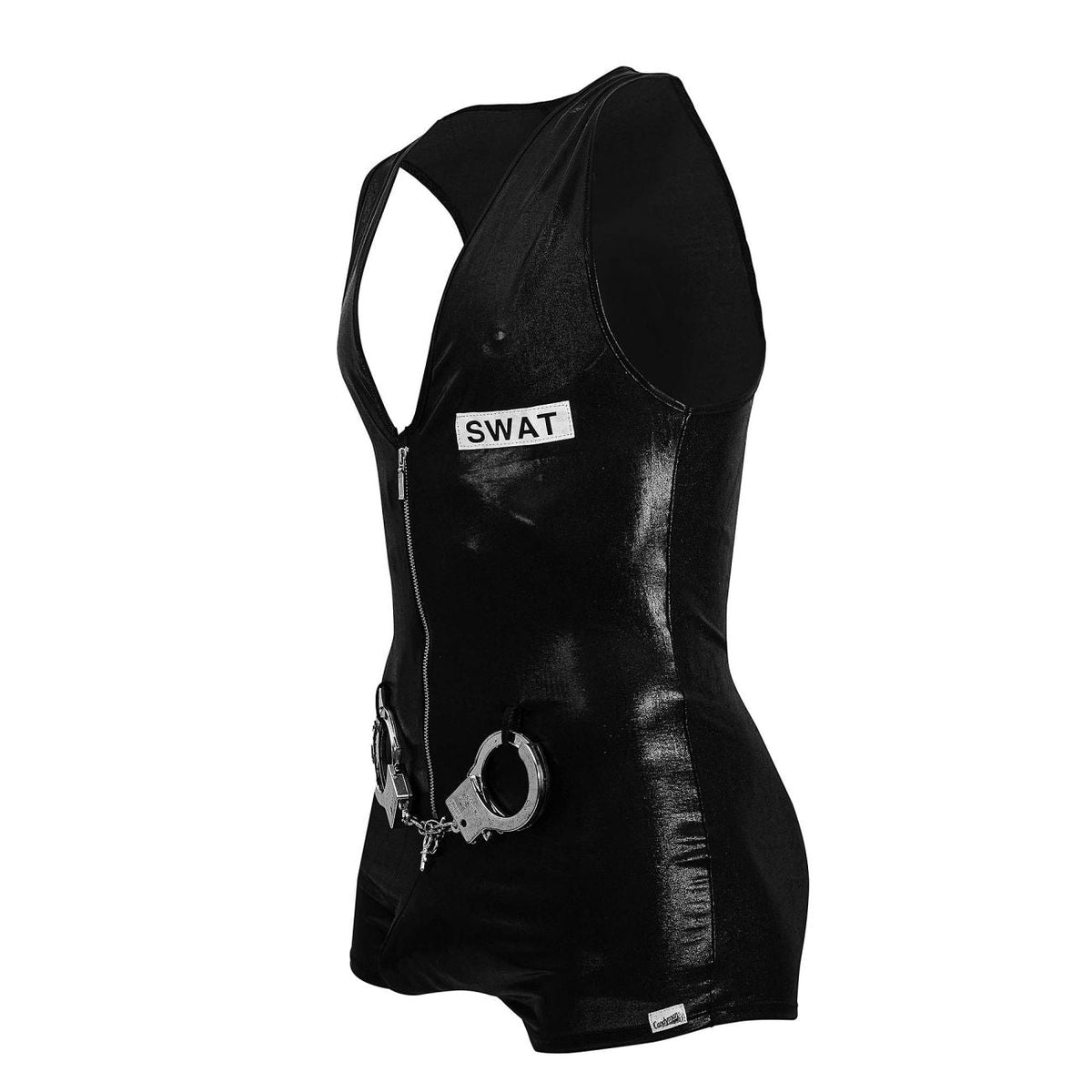 CandyMan Men's Underwear 99844 Police Bodysuit Color Black