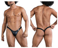 CandyMan Men's Underwear 99848 Bikini Thongs Color Black