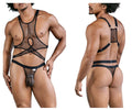 CandyMan Men's Underwear 99862 Fishnet Outfit Color Black