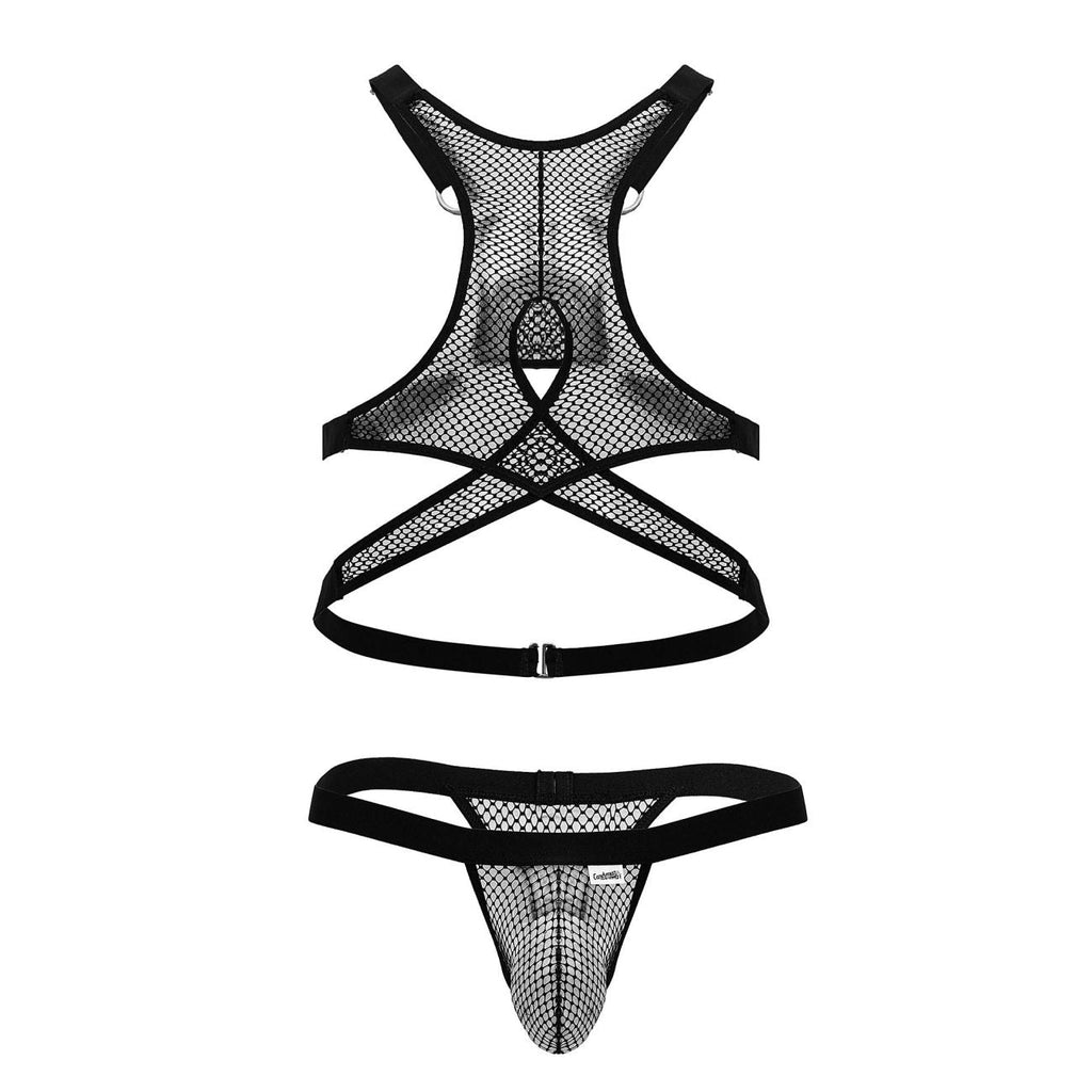CandyMan Men's Underwear 99862 Fishnet Outfit Color Black