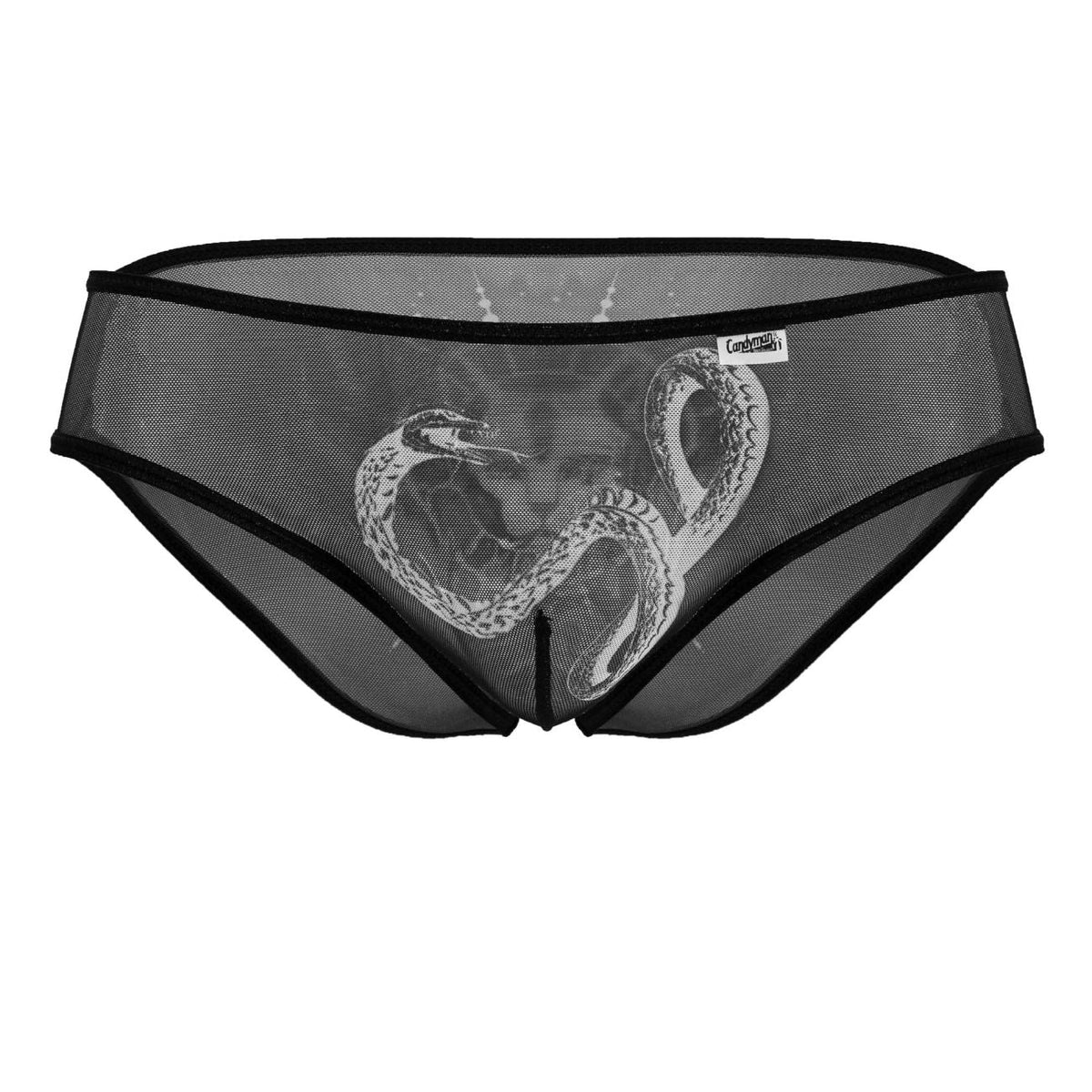 CandyMan Men's Underwear 99871 Egyptian Briefs Color Black-White