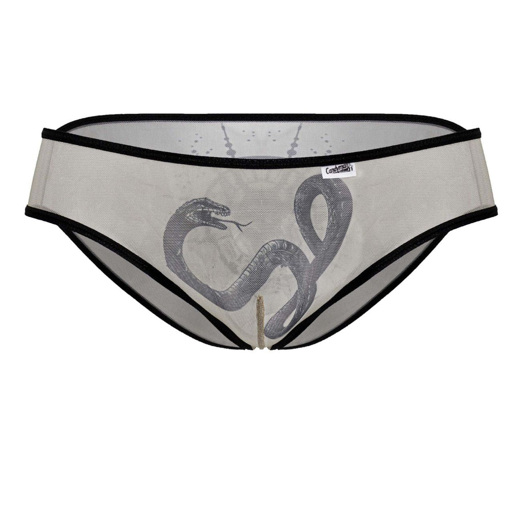CandyMan Men's Underwear 99871 Egyptian Briefs Color Nude-Black