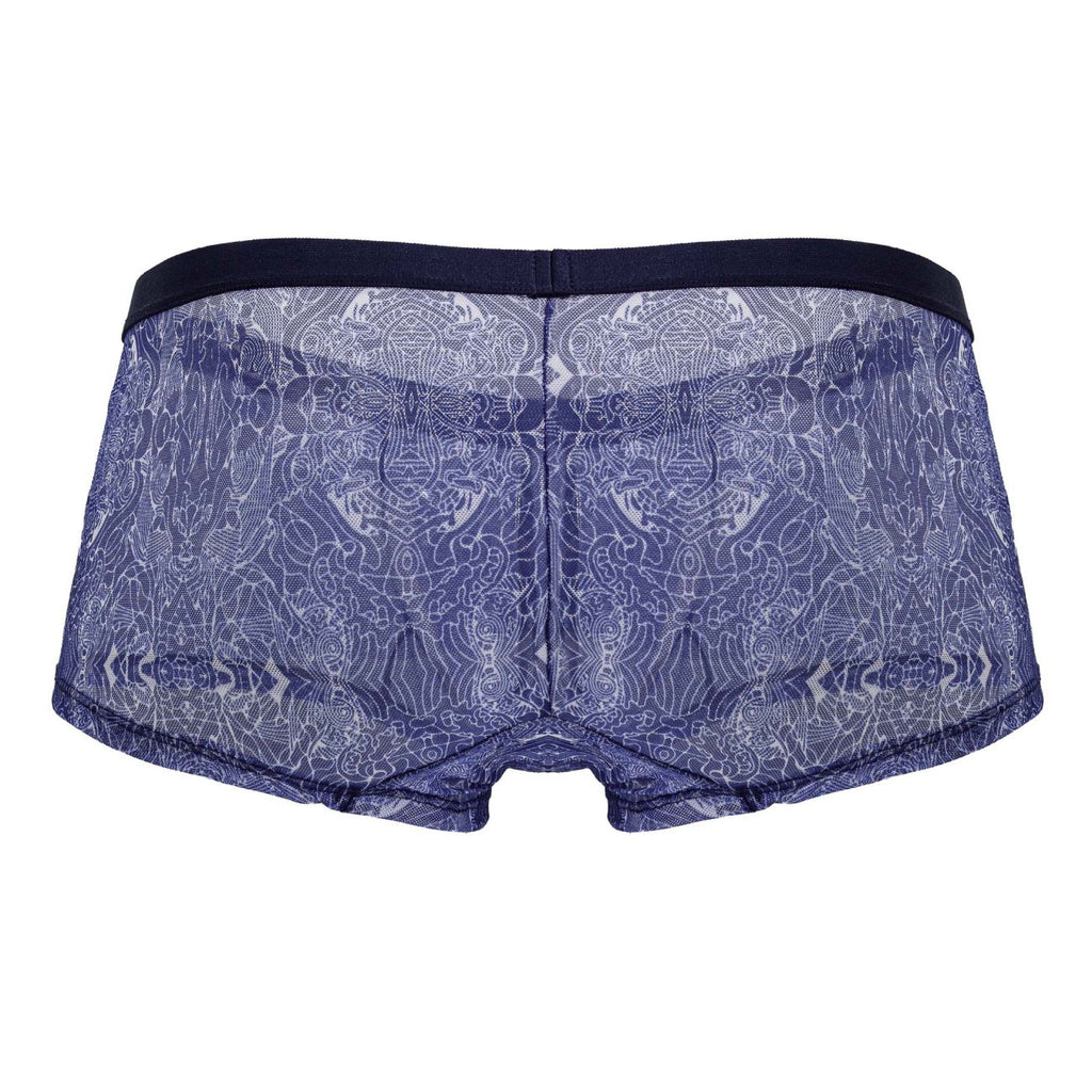 CandyMan Men's Underwear 99873 Water prints Trunks Color Blue-White