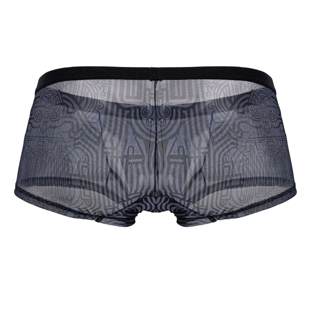 CandyMan Men's Underwear 99873 Egyptian Trunks Color Gray-Black