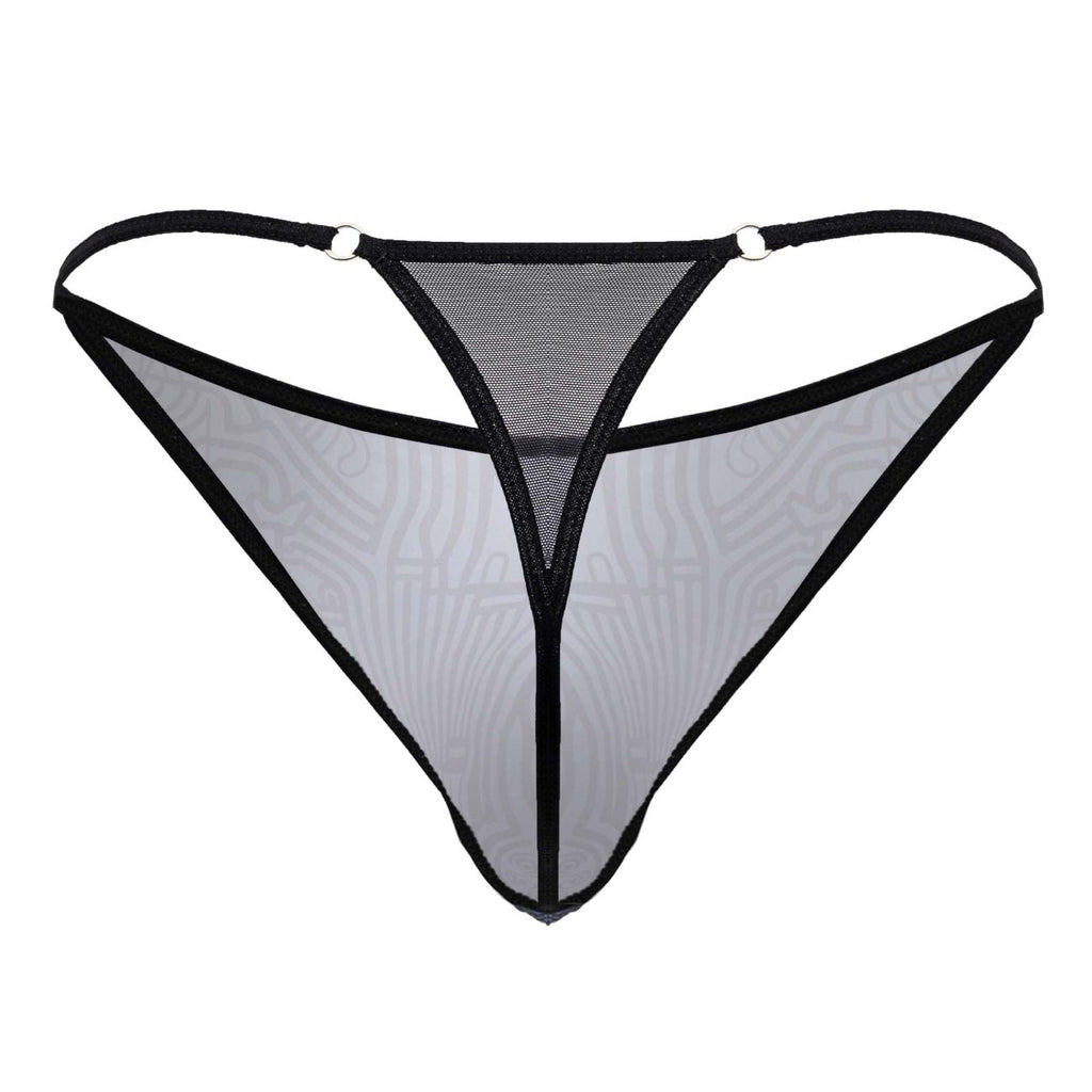 CandyMan Men's Underwear 99875 Egyptian Thongs Color Gray-Black