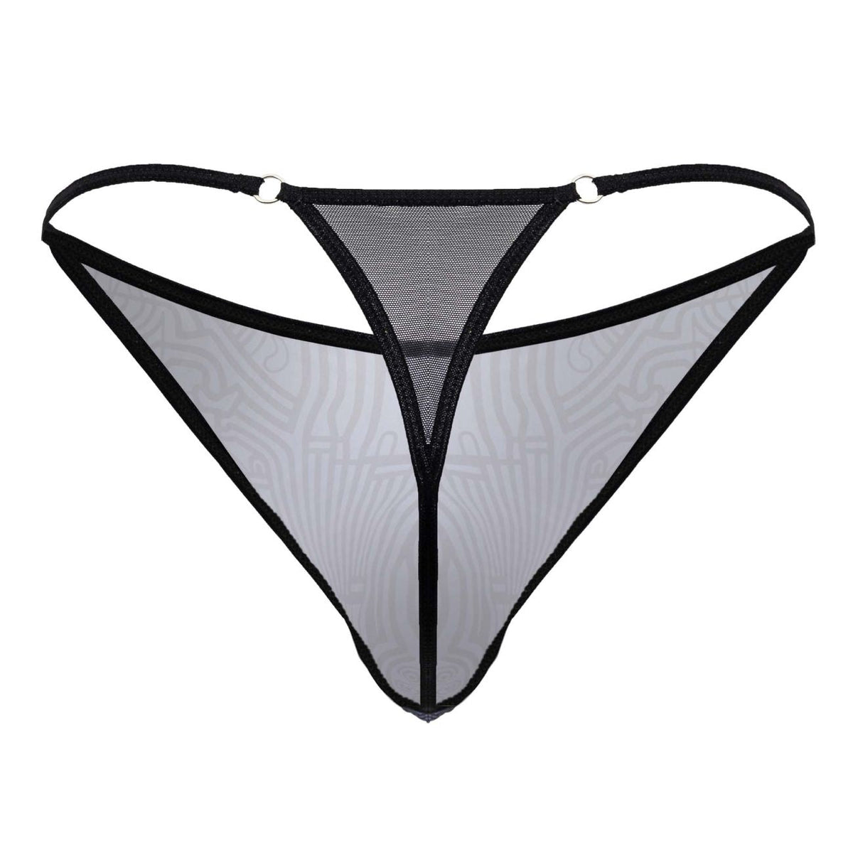CandyMan Men's Underwear 99875 Egyptian Thongs Color Gray-Black