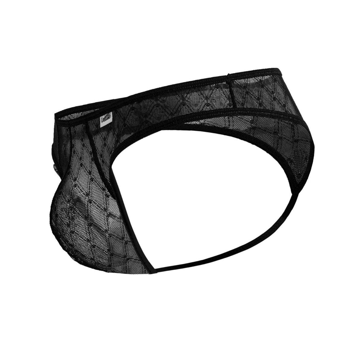 CandyMan Men's Underwear 99894 Geometric Mesh Briefs Color Black