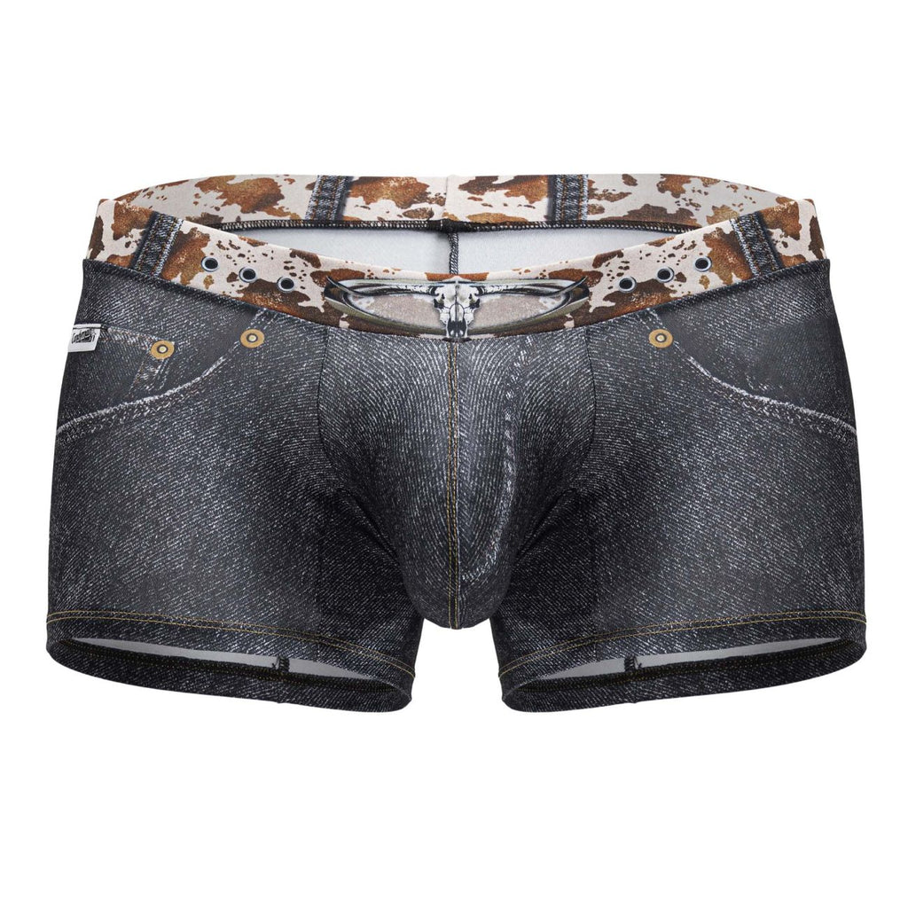 CandyMan Men's Underwear 99904 Cowboy Trunks Color Denim Black
