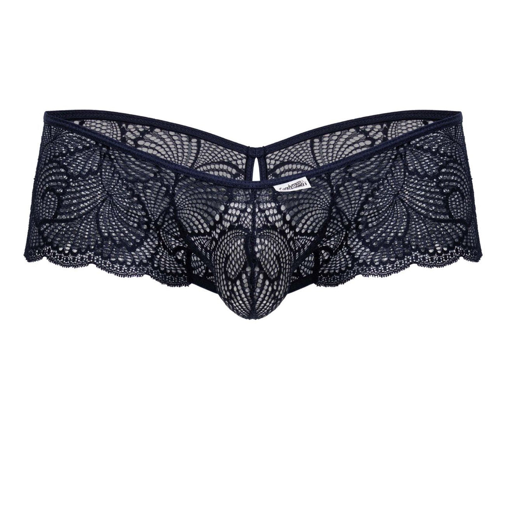 CandyMan 99907 Men's Underwear Lace Trunks Color Navy