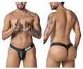 CandyMan Men's Underwear 99912 Police Thongs Color Black