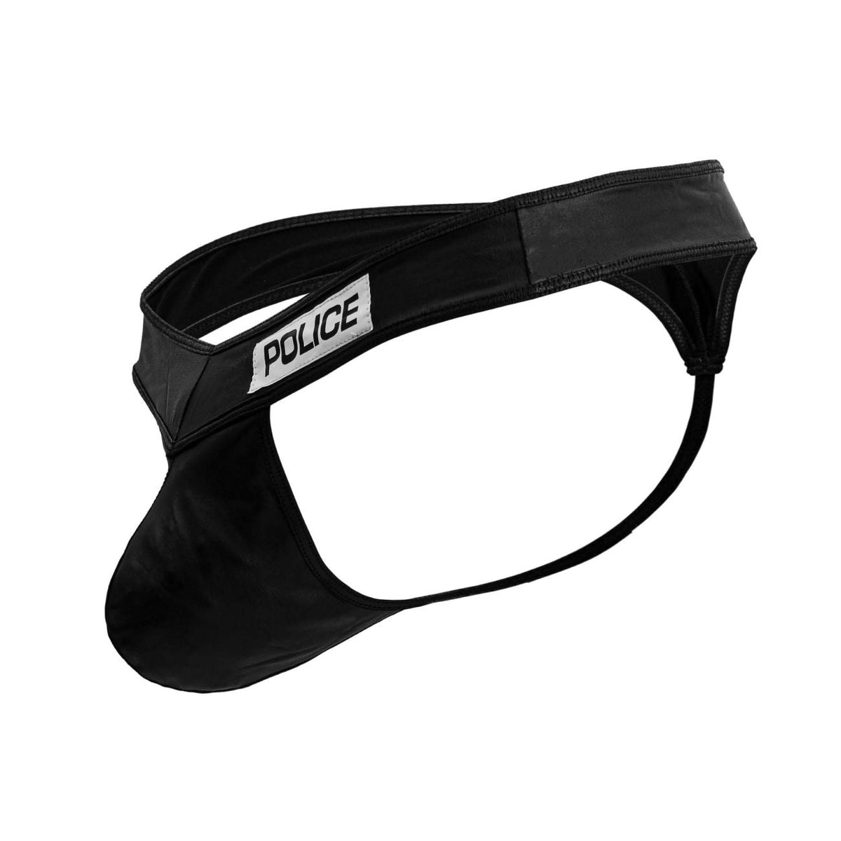 CandyMan Men's Underwear 99912 Police Thongs Color Black