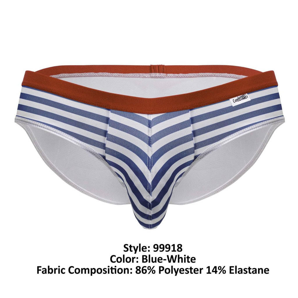 CandyMan Men's Underwear 99918 Sailor Briefs Color Blue-White