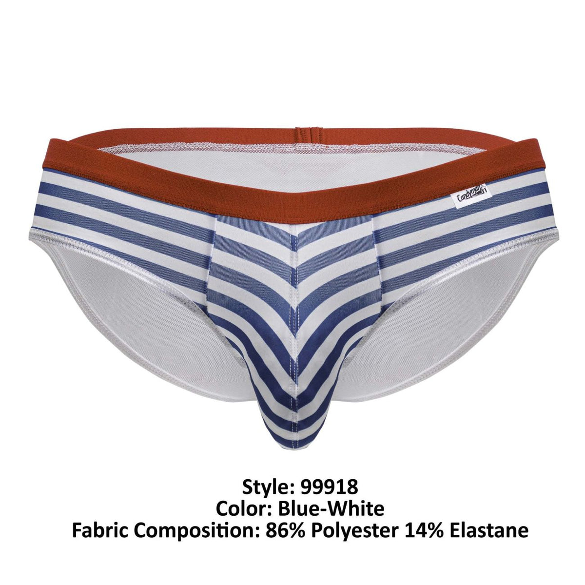 CandyMan Men's Underwear 99918 Sailor Briefs Color Blue-White