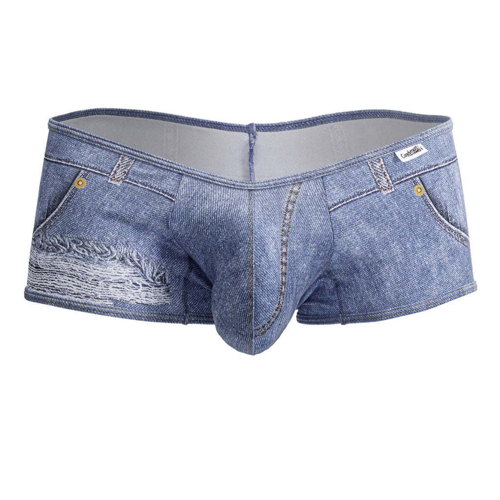 CandyMan Men's Underwear 99921 Cowboy Trunks Color Denim Blue