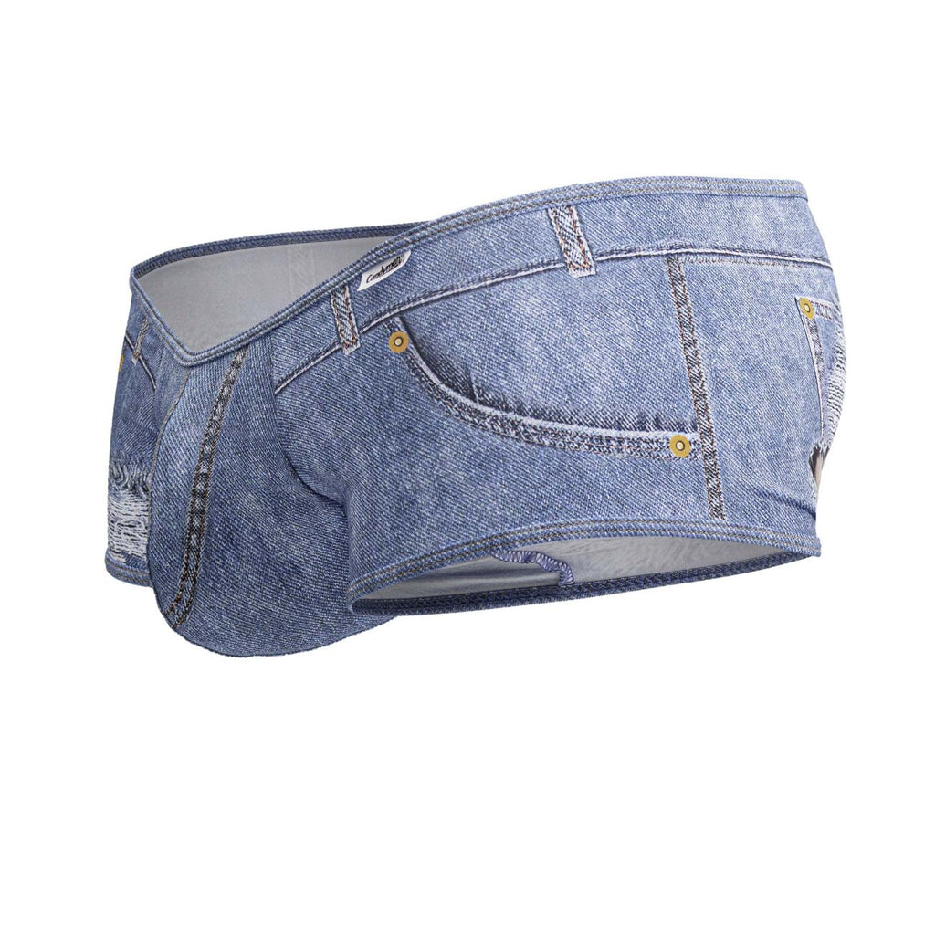 CandyMan Men's Underwear 99921 Cowboy Trunks Color Denim Blue
