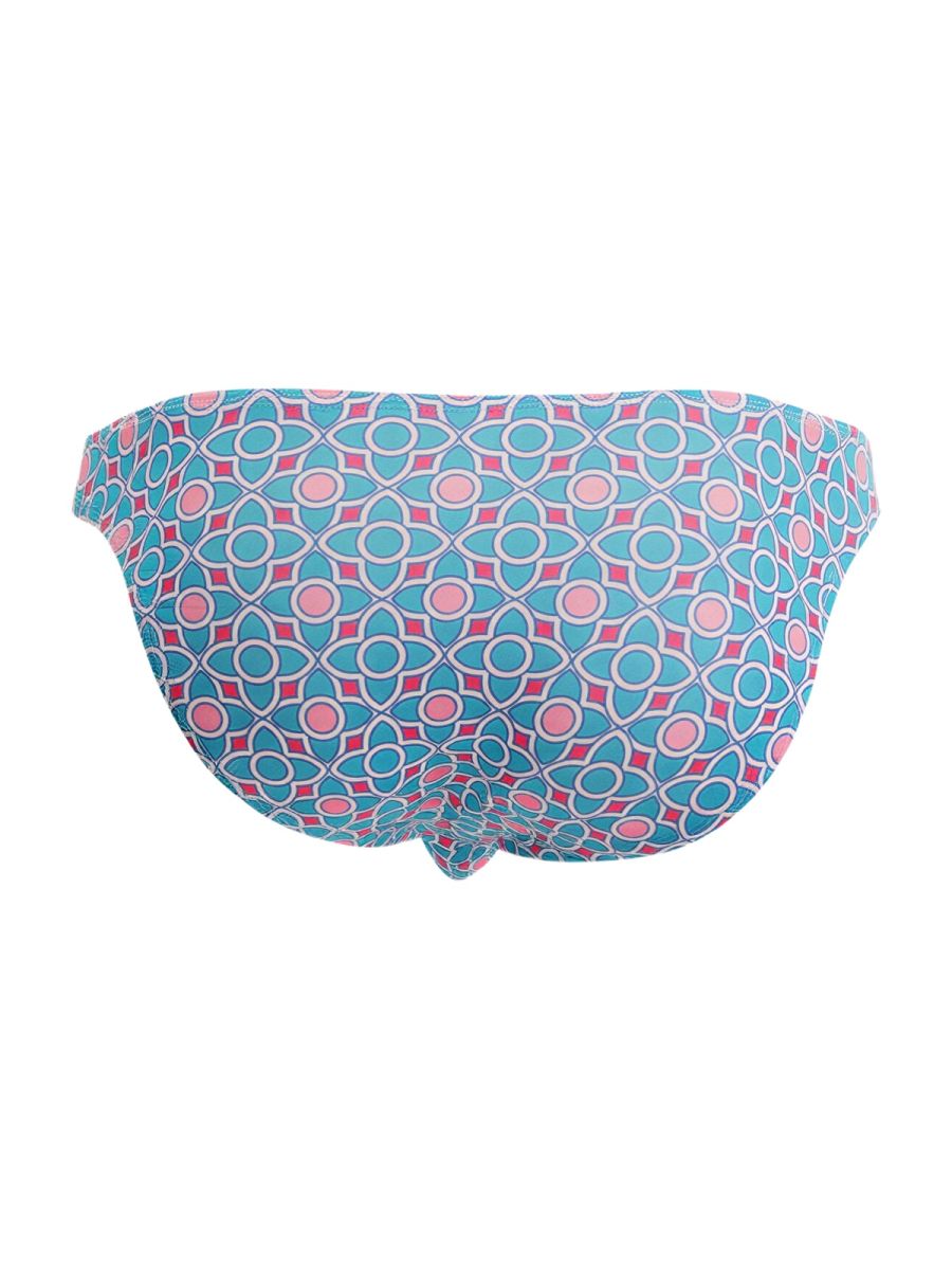 CandyMan 99923 Men's Underwear Printed Bikini Briefs Color Printed Blue
