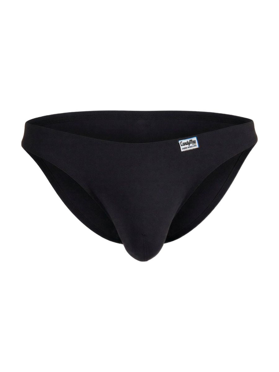 CandyMan 99928 Men's Underwear Bikini Sleek Low Rise Brief Color Black