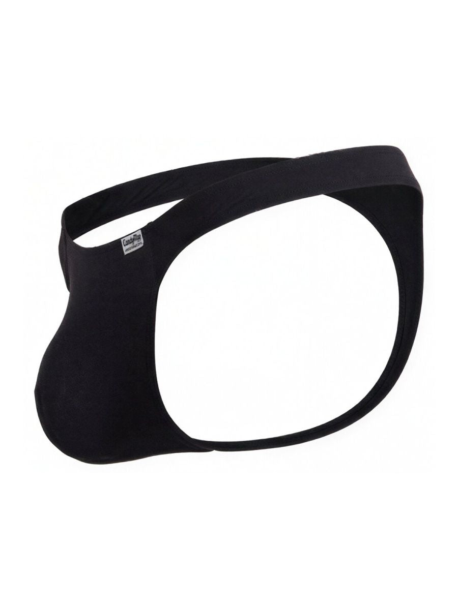 CandyMan 99930 Men's Underwear Sleek Low Rise Thong Color Black
