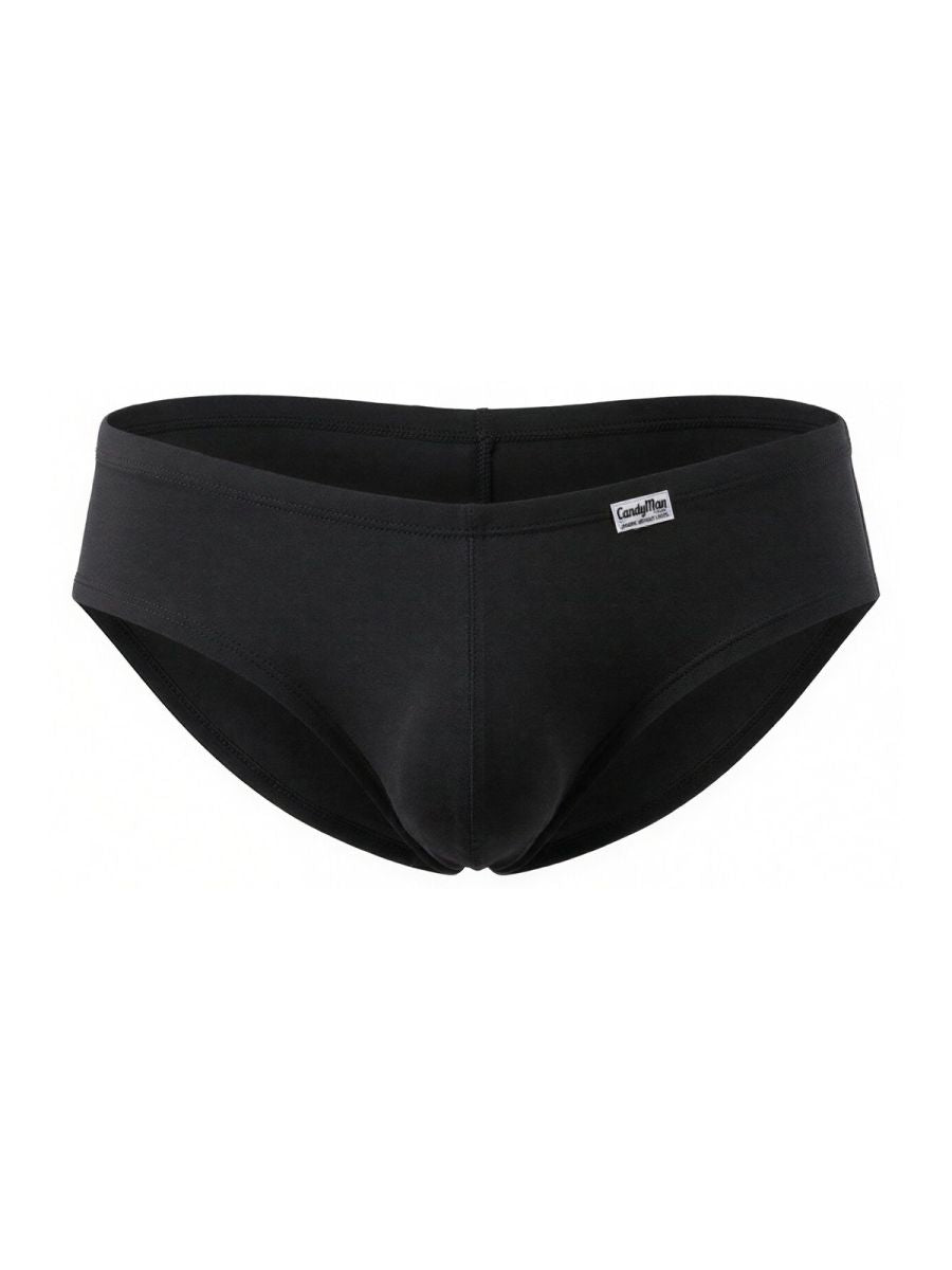 CandyMan 99943 Men's Underwear Sleek Low Rise Trunks Color Black