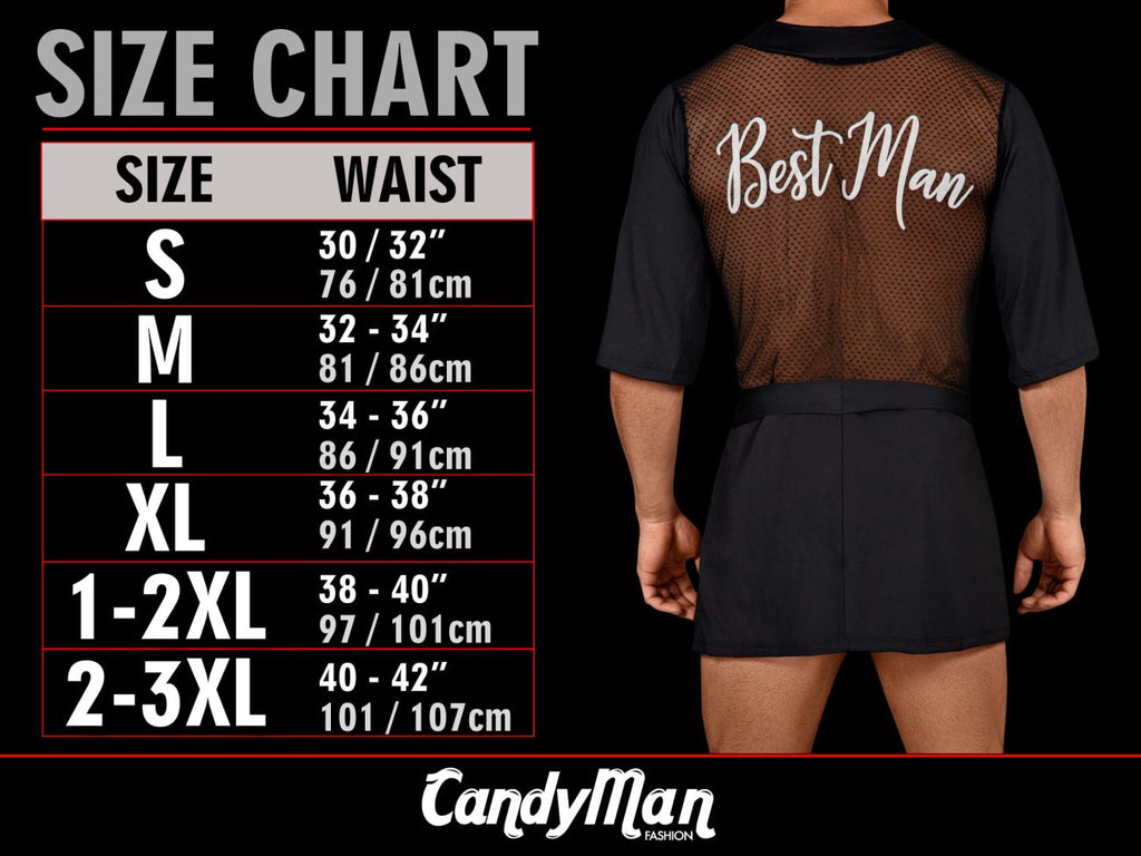 CandyMan 99962 Men's Underwear Sheer Geometric Mesh Boxer Briefs Color Black