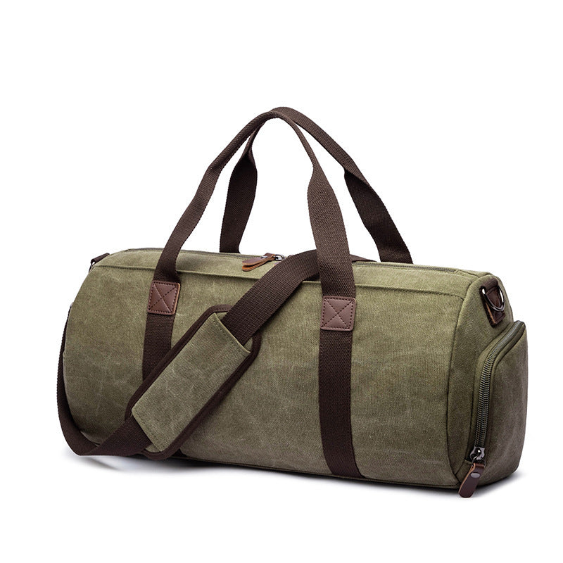 Canvas Duffel Bag For Mens Canvas Weekender Bag Men's Gym Bag Fashion Carry On Bag