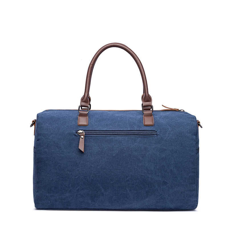 Canvas Duffle Bag Unisex Canvas Overnight Bag Stylish Gym Bag Big Capacity Weekender Bag