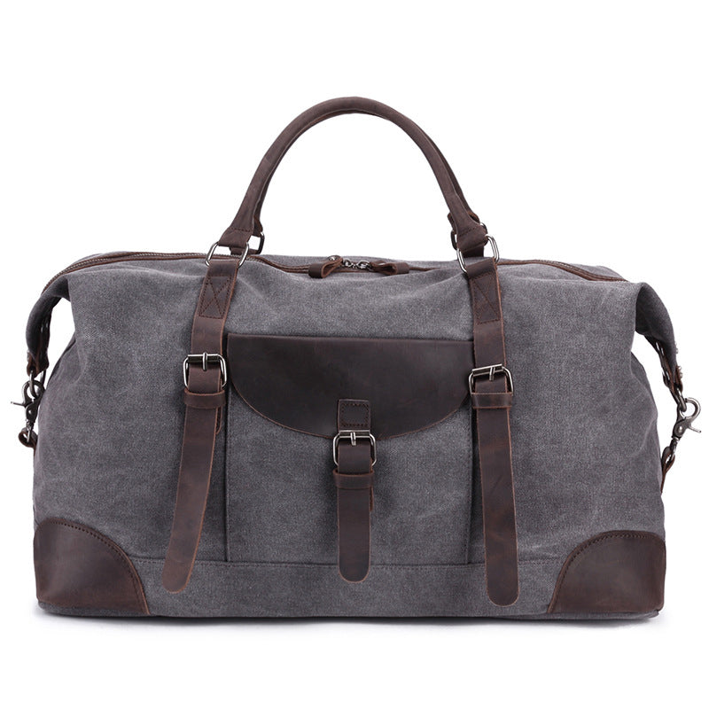 Canvas Travel Bag Canvas And Full Grain Leather Duffle Bag Leather With Canvas Weekender Bag