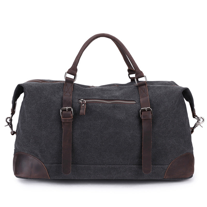 Canvas Travel Bag Canvas And Full Grain Leather Duffle Bag Leather With Canvas Weekender Bag