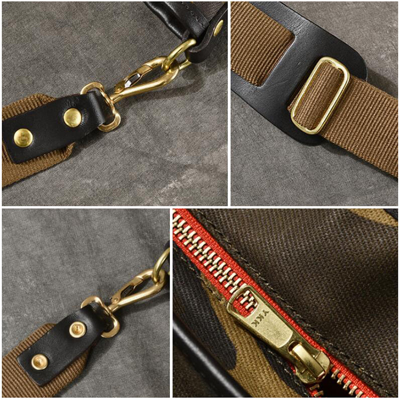 Canvas Men Tote Bag Camouflage Shoulder Bag Vintage Men Messenger Bag ESS399