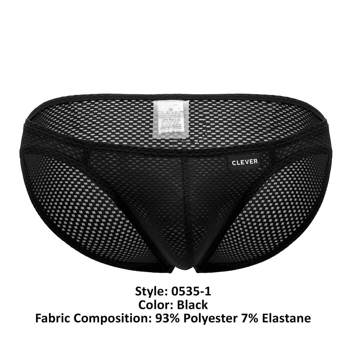 Clever Moda Men's Underwear 0535-1 Kroma Bikini Color Black