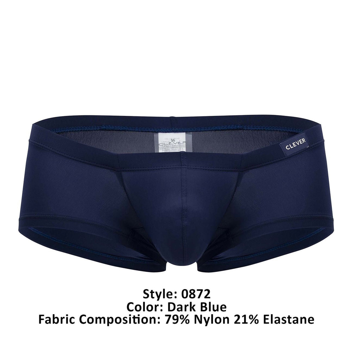 Clever Moda Men's Underwear 0872 Latin Trunks Color Dark Blue