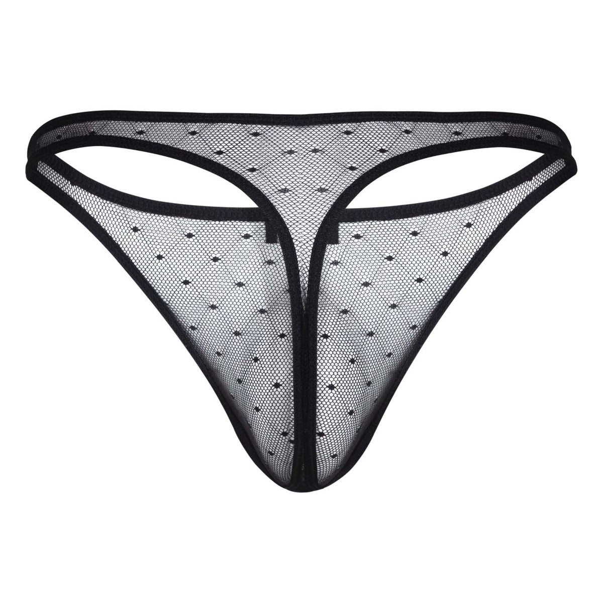 Clever Moda Men's Underwear 100008 3PK Autralian Latin Thongs Color Black-Orange-Black