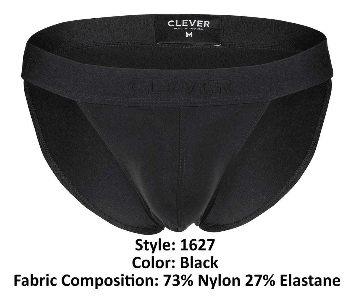 Clever Moda Men's Underwear 1627 Deseo Bikini Color Black
