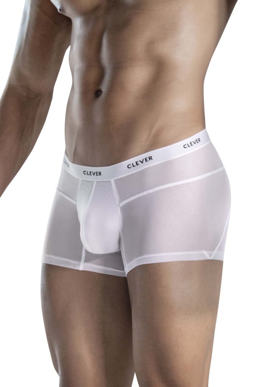 Clever Moda Men's Underwear 1673 Legend Trunks Color White