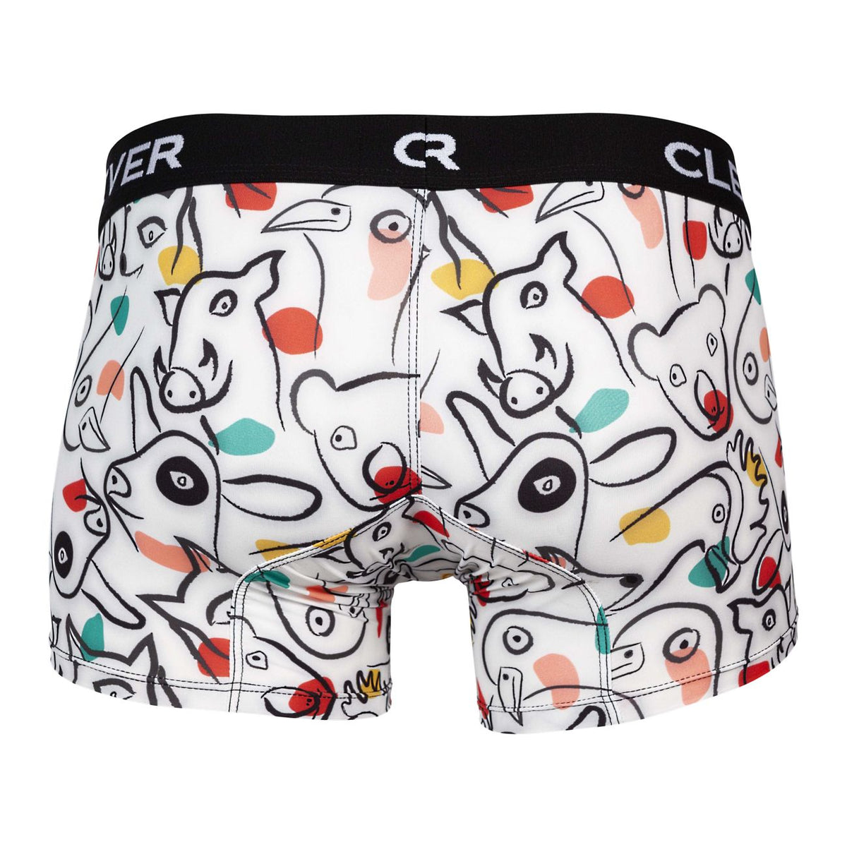 Clever Moda Men's Underwear 1725 Grange Trunks Color White