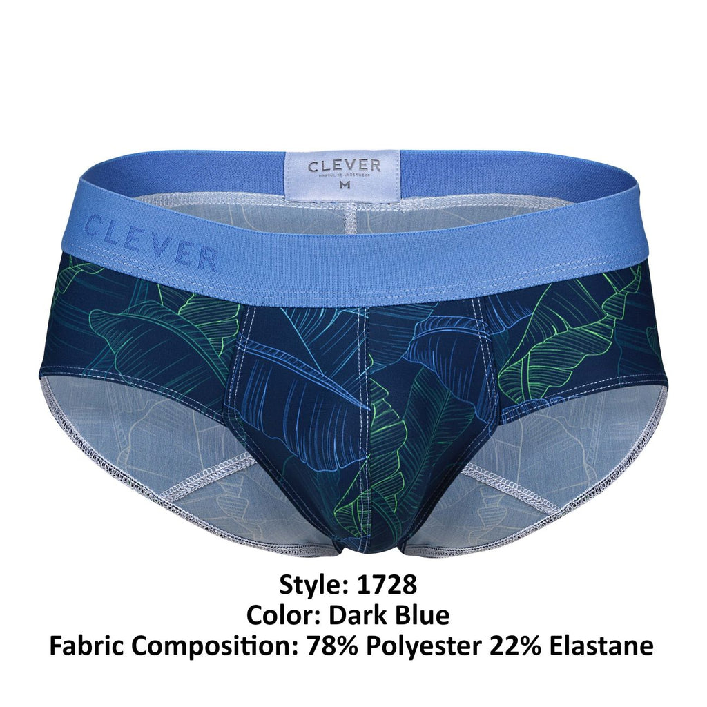 Clever Moda Men's Underwear 1728 Shape Briefs Color Dark Blue