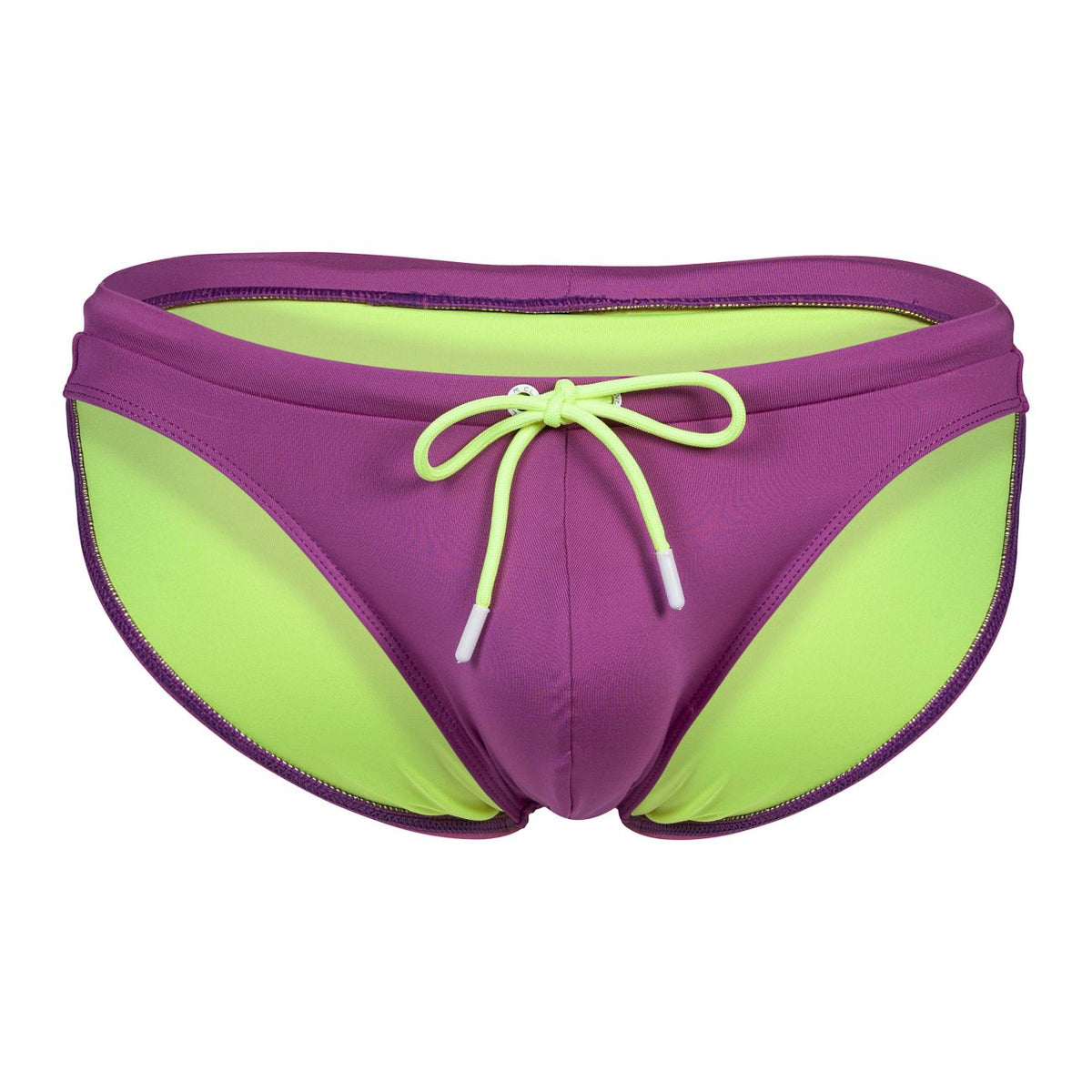 Clever Moda Men's swimwear 1735 Vivo Swim Briefs Color Grape