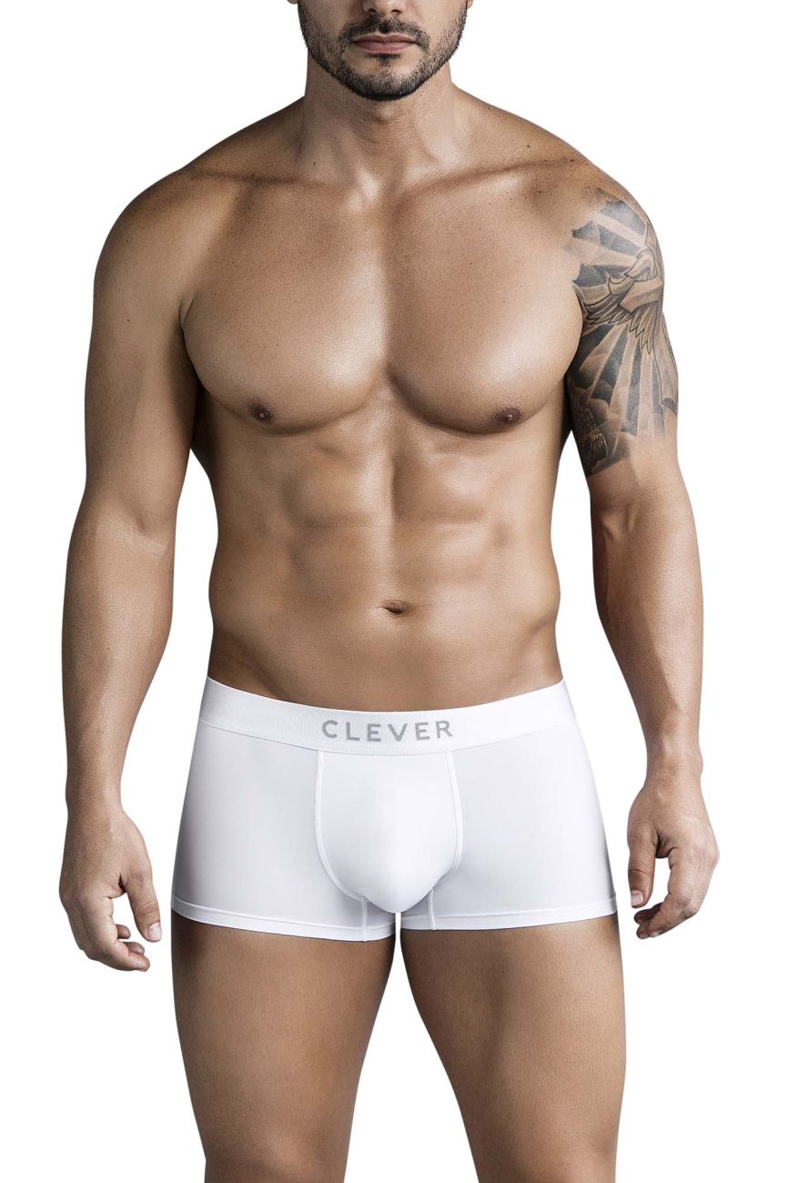Clever Moda Men's Underwear 1752 Victor Trunks Color White