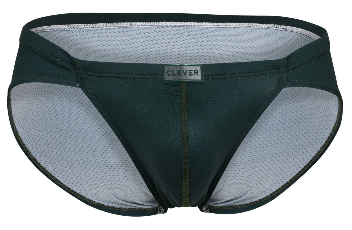 Clever Moda Men's Underwear 1775 Optimo Briefs Color Dark Green