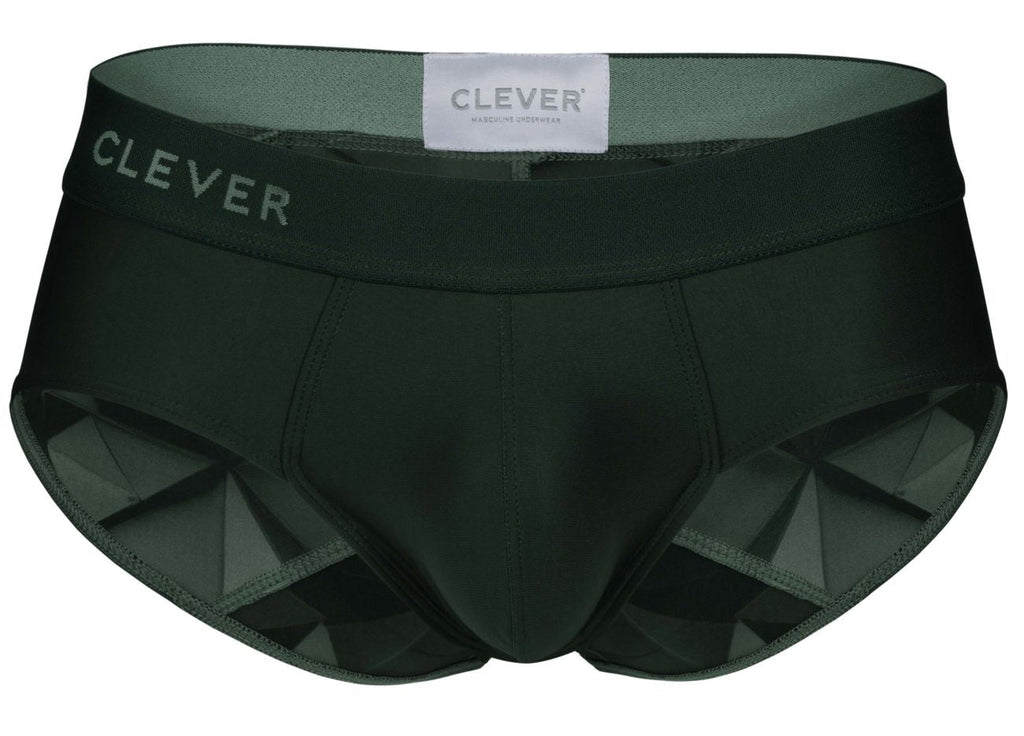 Clever Moda Men's Underwear 1776 Venecia Briefs Color Dark Green