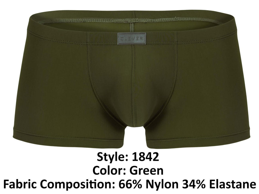 Clever Moda Men's Underwear 1842 Buenavista Trunks Color Green