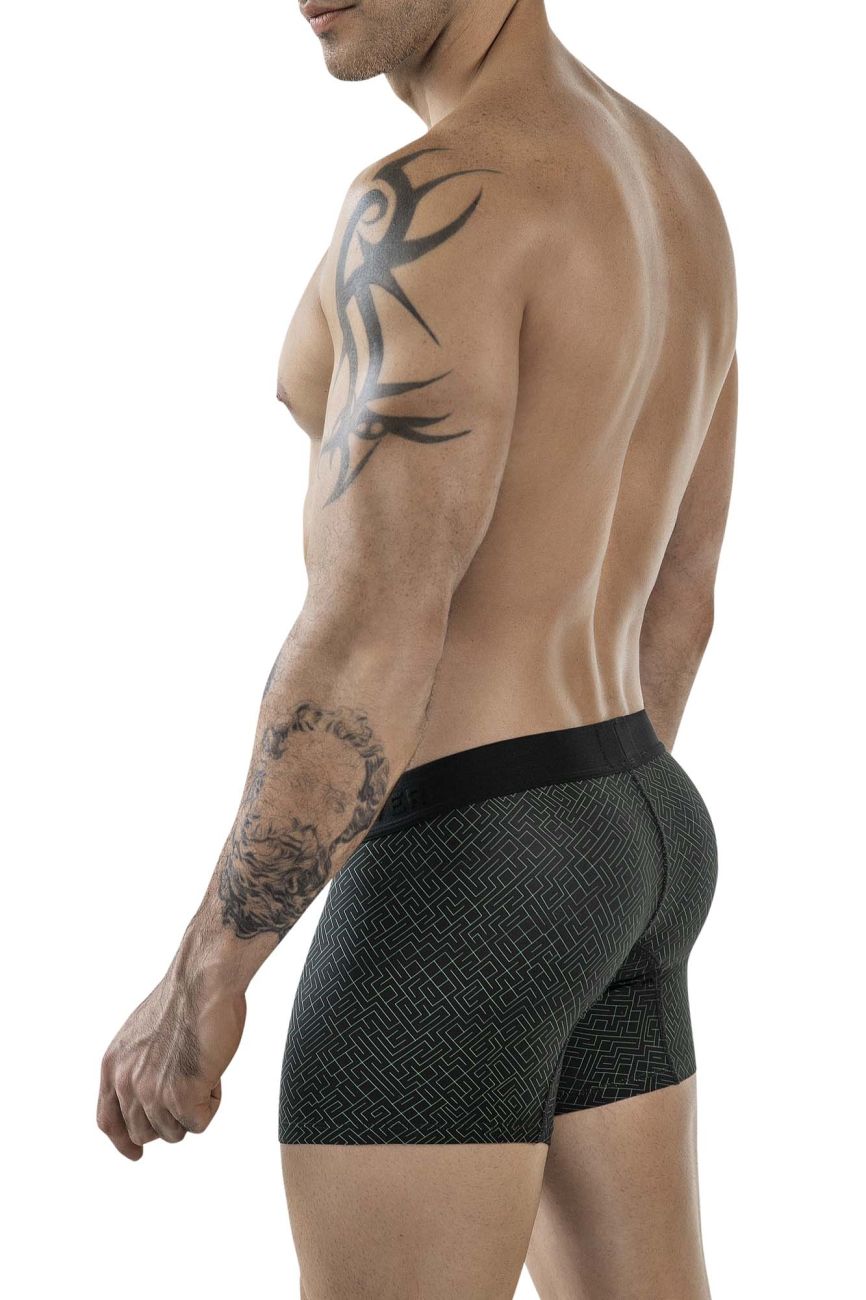 Clever Moda Men's Underwear 1850 Laberin Trunks Color Black