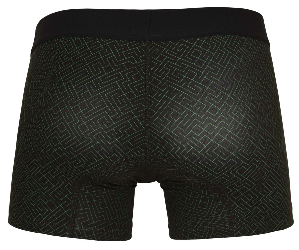 Clever Moda Men's Underwear 1850 Laberin Trunks Color Black